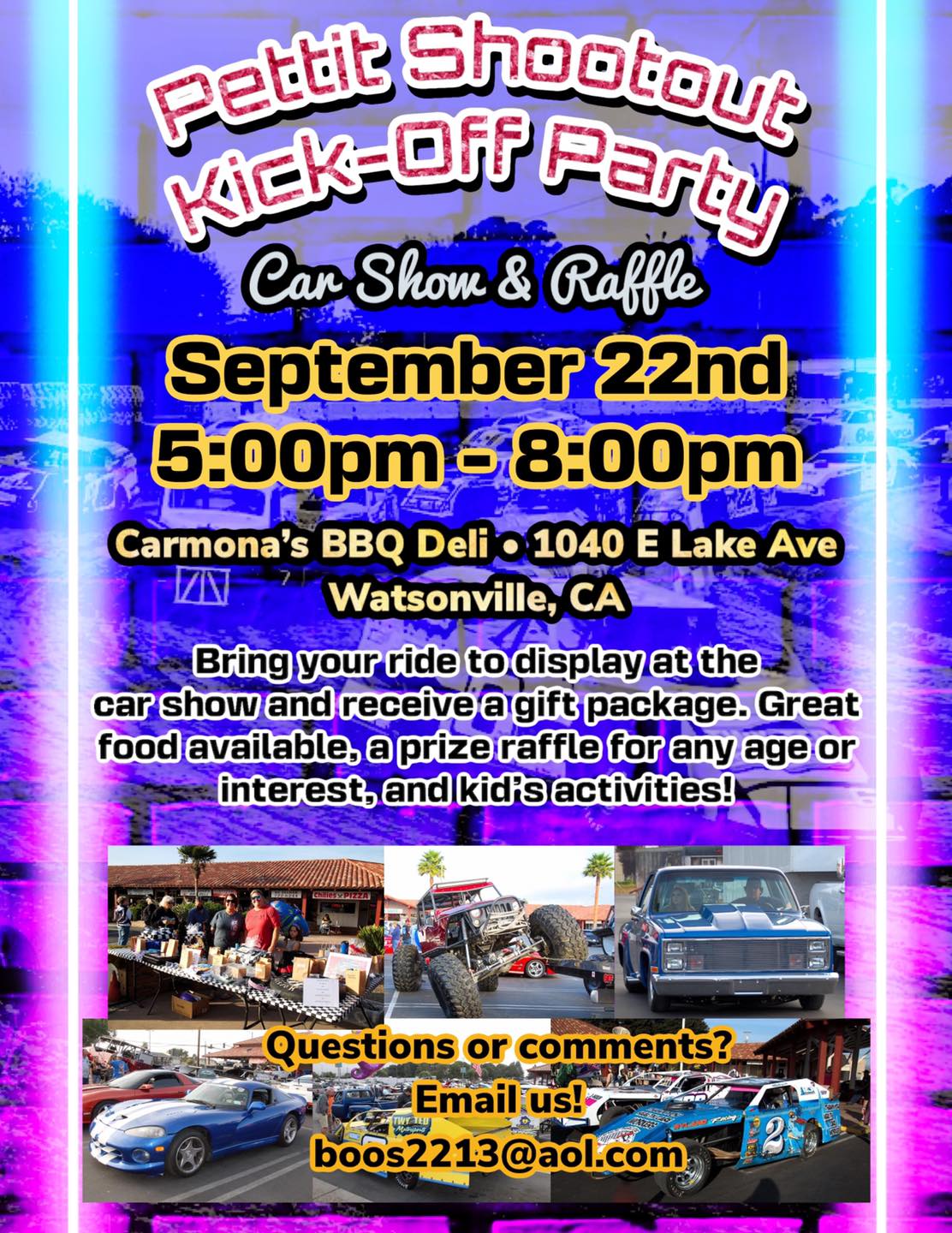 Pettit Shootout Kick-Off Party and Car Show
