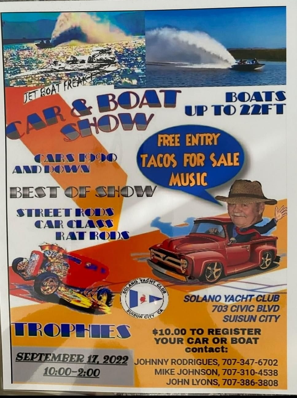 Solano Yacht Club Car and Boat Show