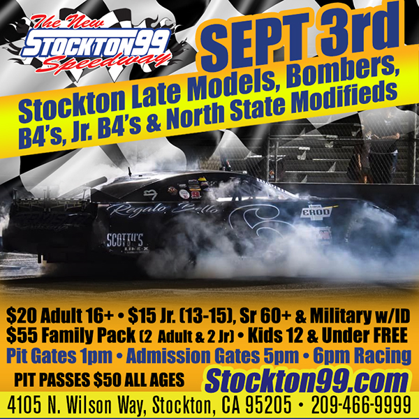 Stockton 99 Weekly Racing - 9/3/22