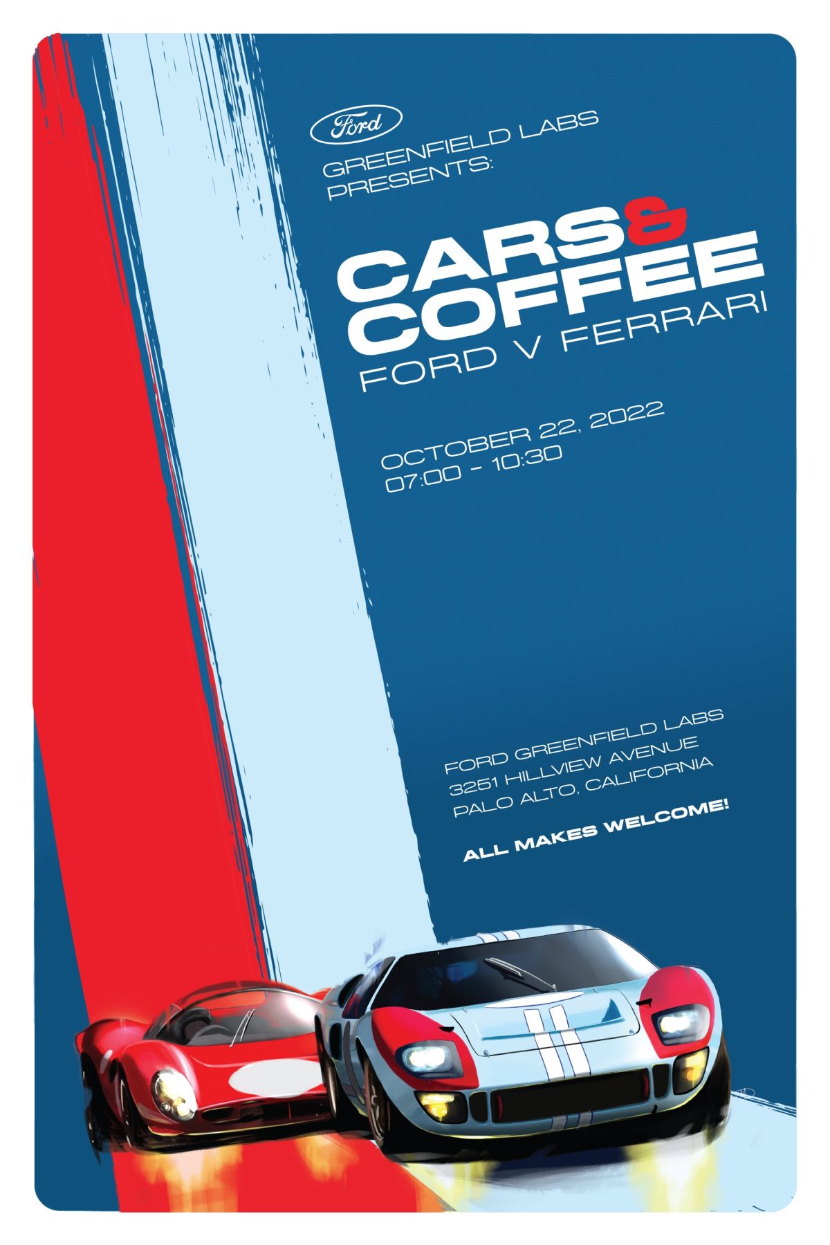 Ford v Ferrari Cars and Coffee