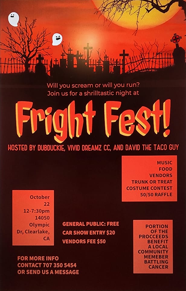 Clearlake Fright Fest Car Show