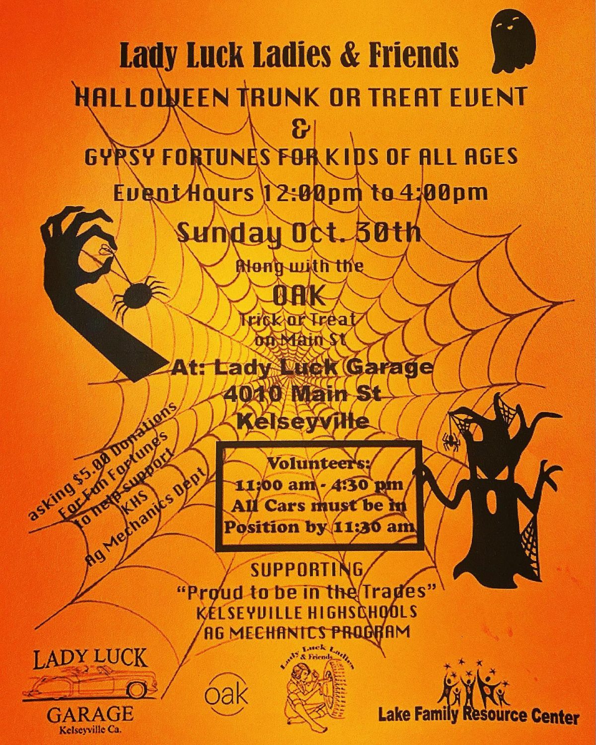 Lady Luck Trunk or Treat Car Show