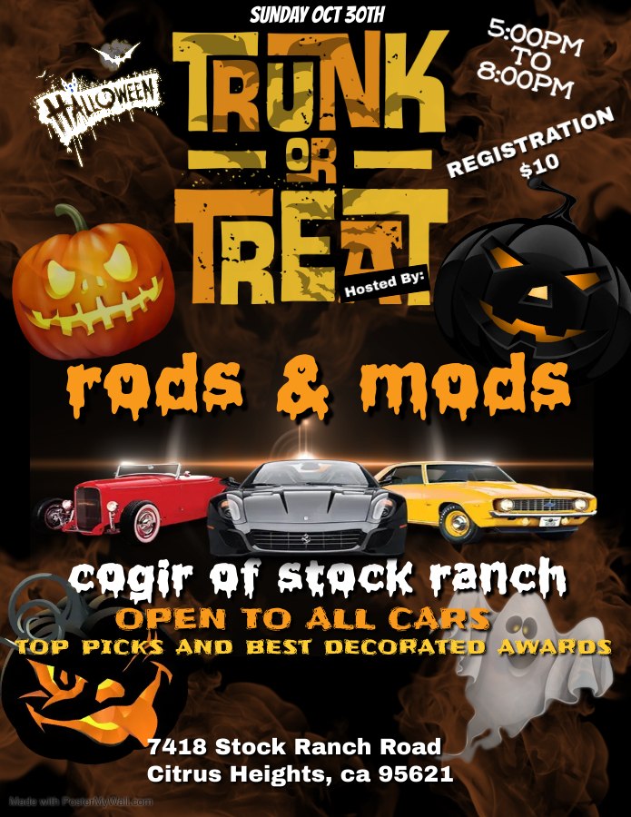Rods & Mods Trunk or Treat
