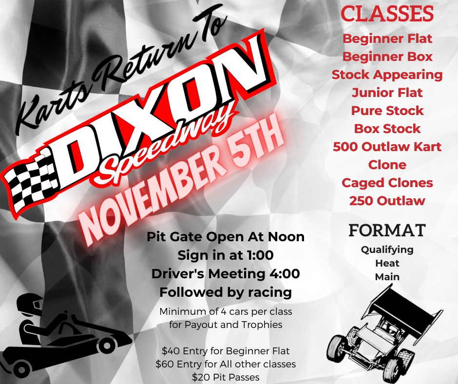 Karts Return to Dixon Speedway