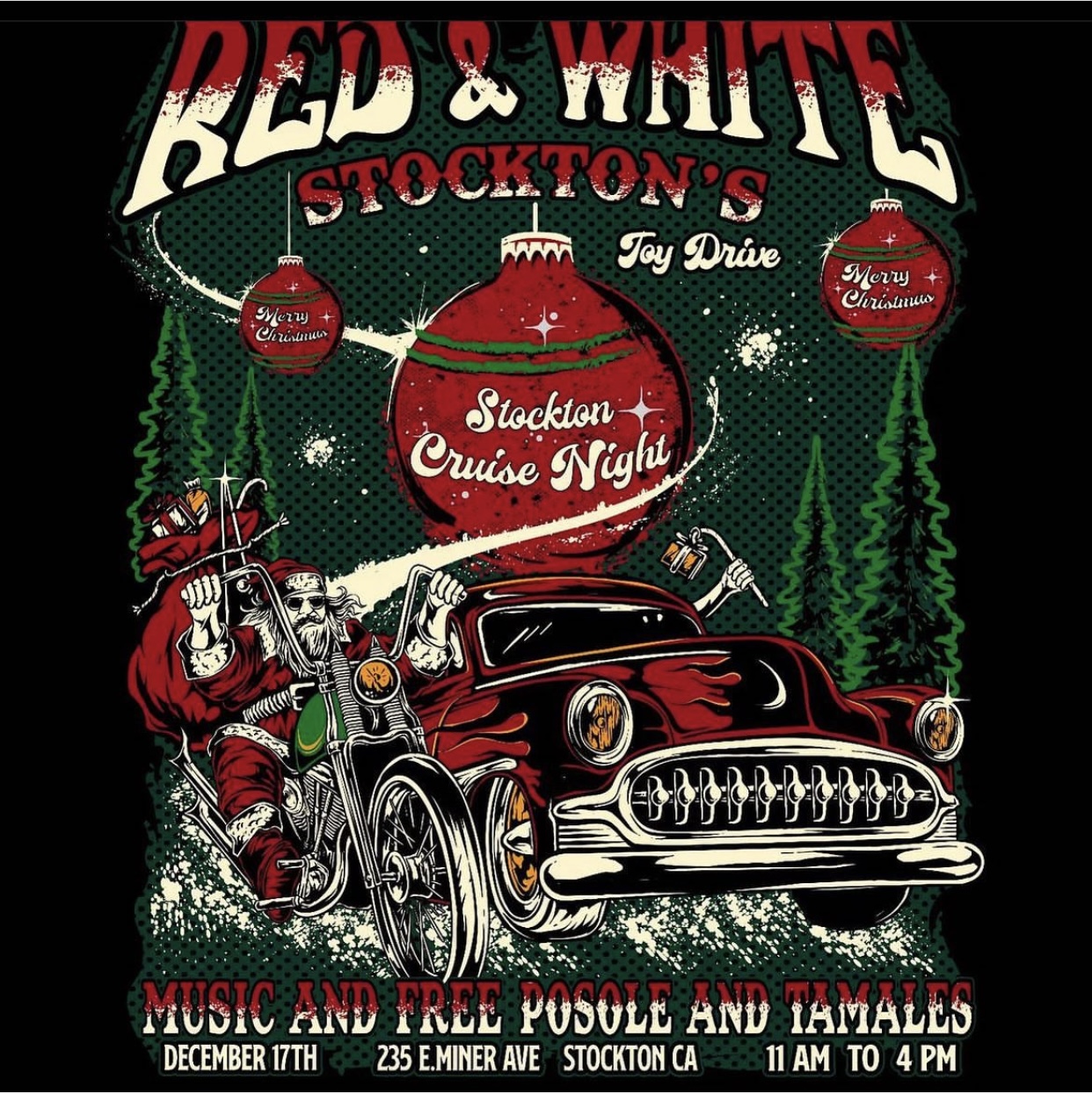 Red & White Stockton's Toy Drive