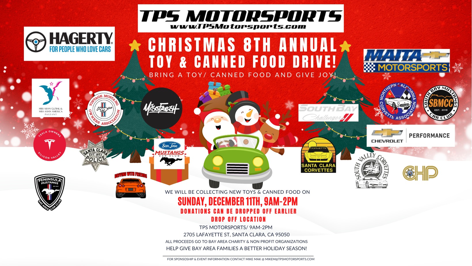 TPS Motorsports Toy & Canned Food Drive