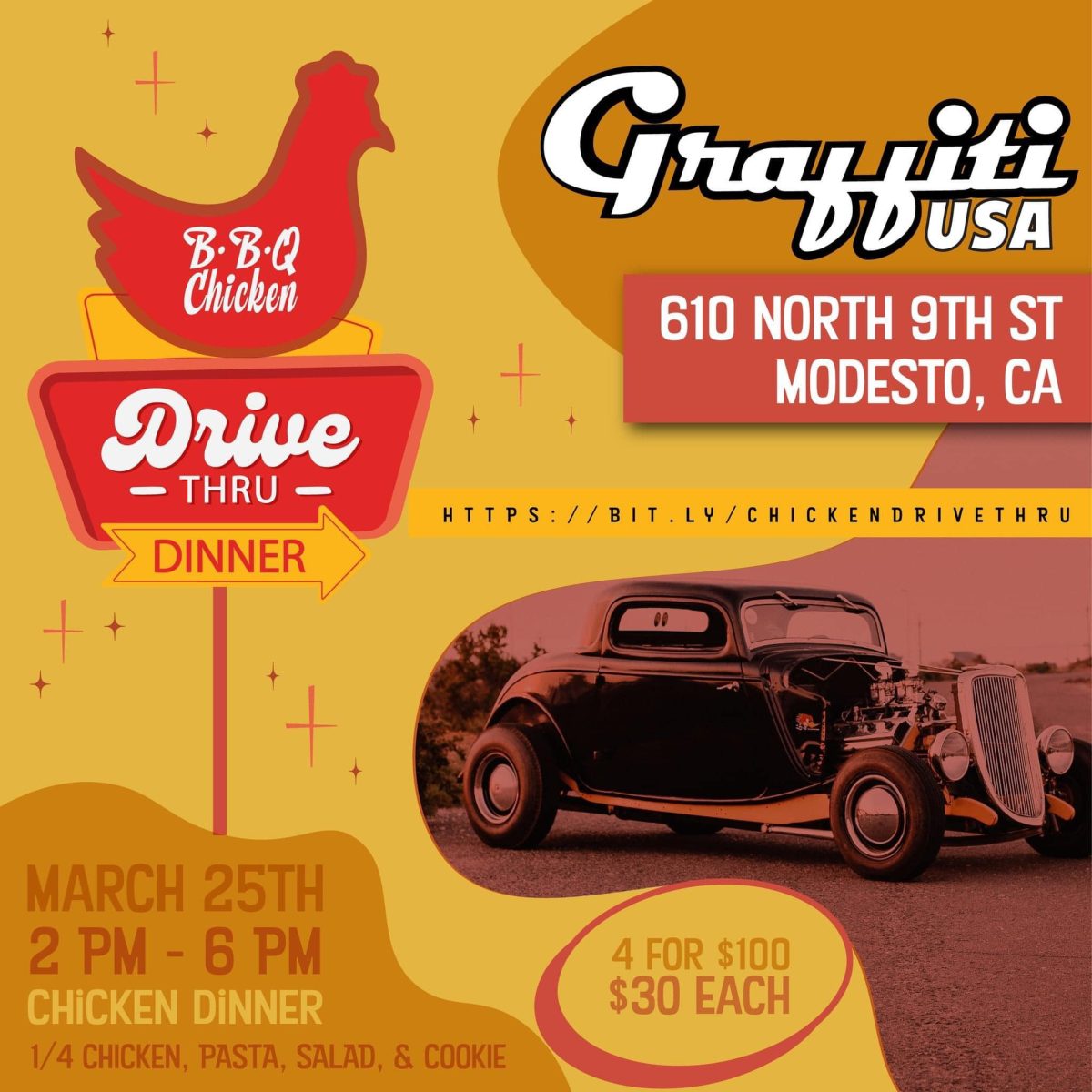 Drive-Thru Chicken Dinner Fundraiser