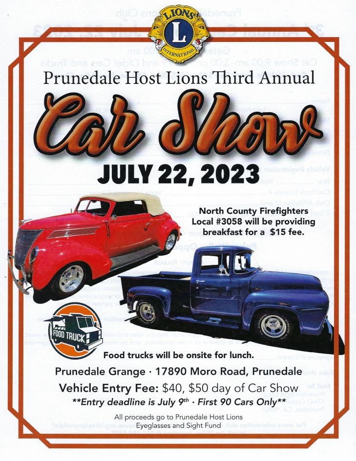 Prunedale Host Lions Car Show