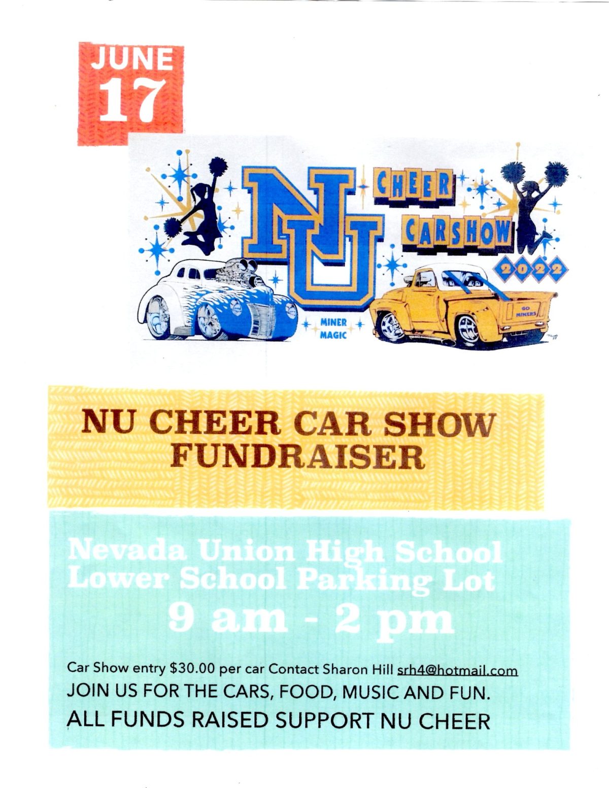 Nevada Union Cheer Car Show