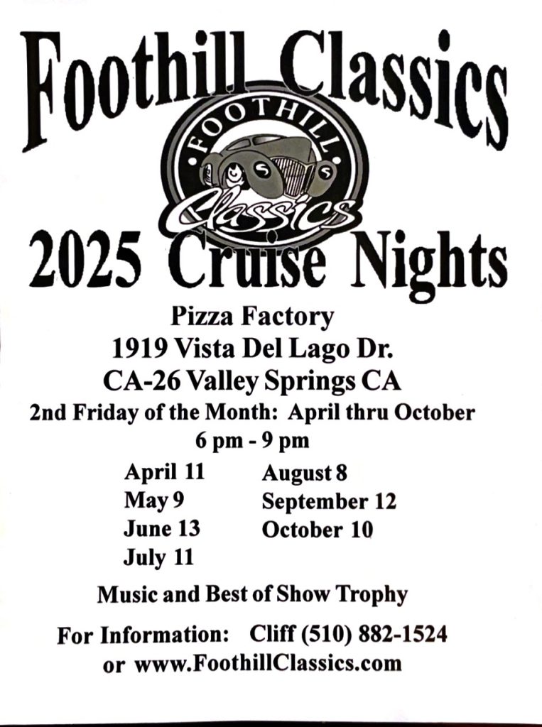 Foothill Classics Cruise Night