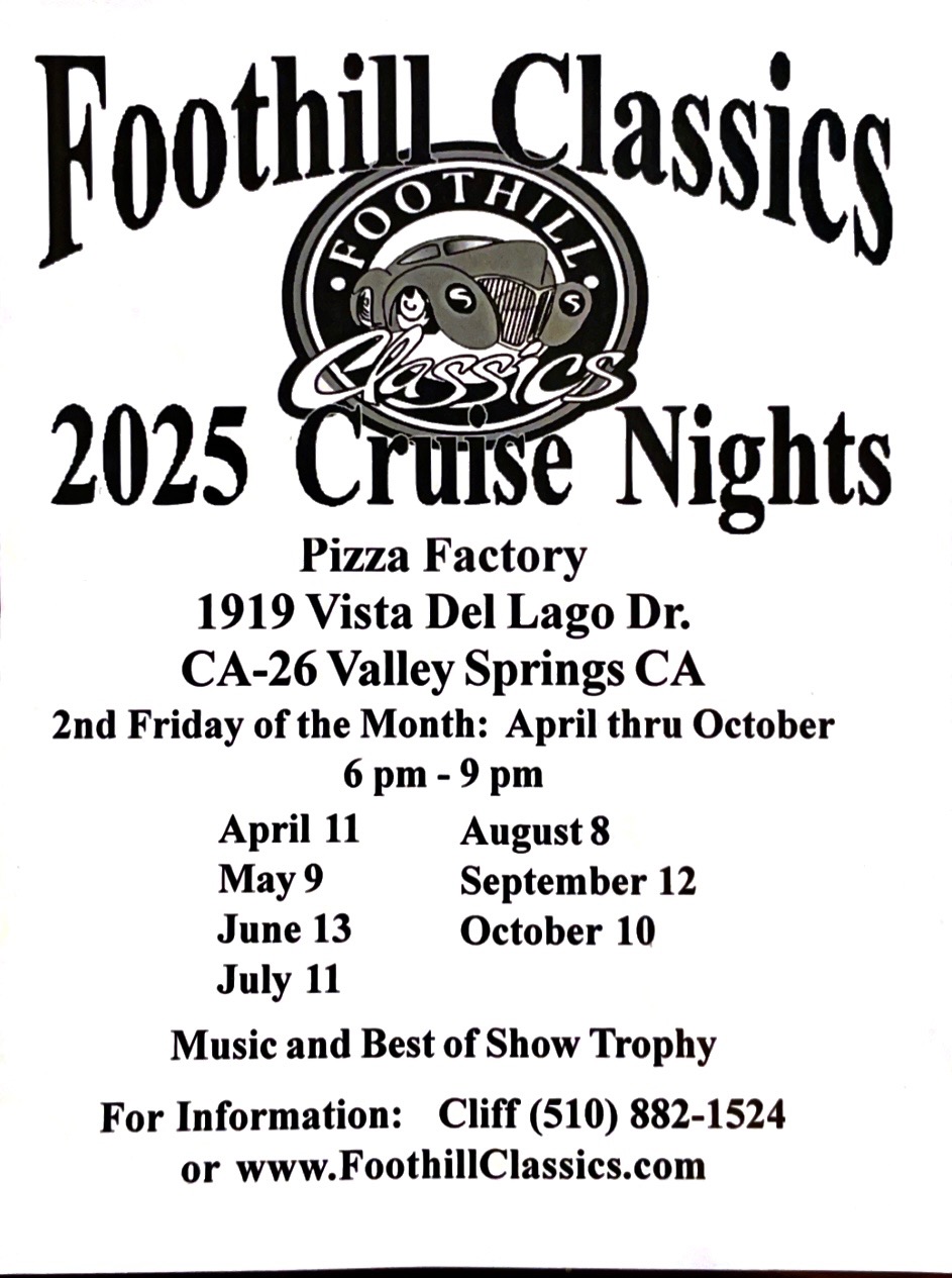 Foothill Classics Cruise Night