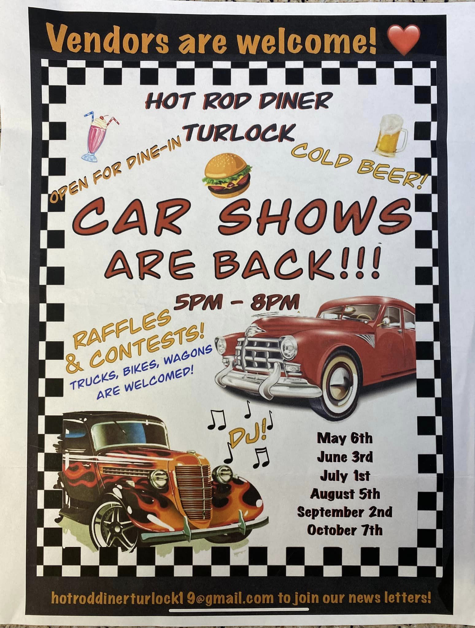 Hot Rod Diner Car Shows