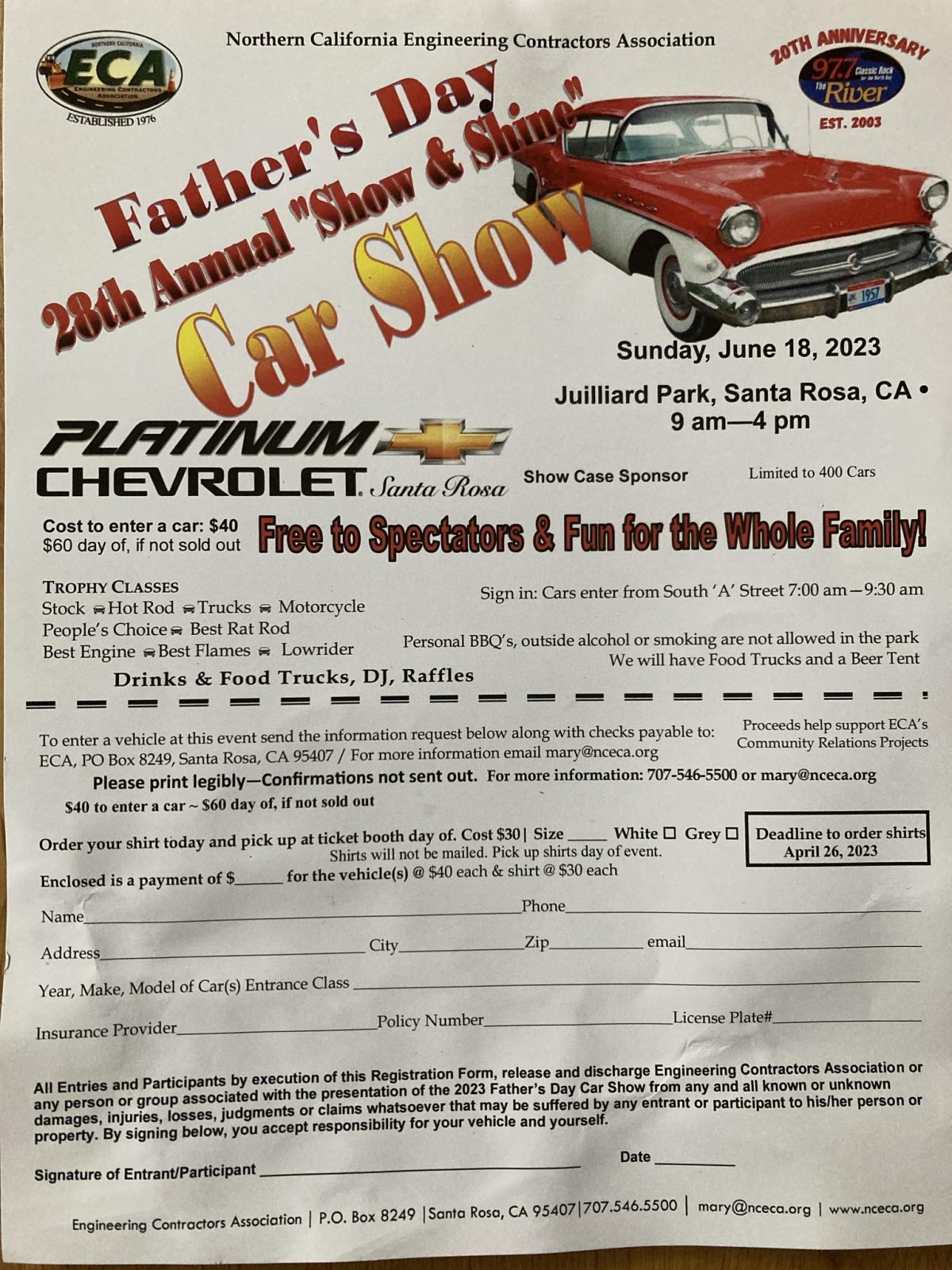 Father’s Day “Show and Shine” Car Show