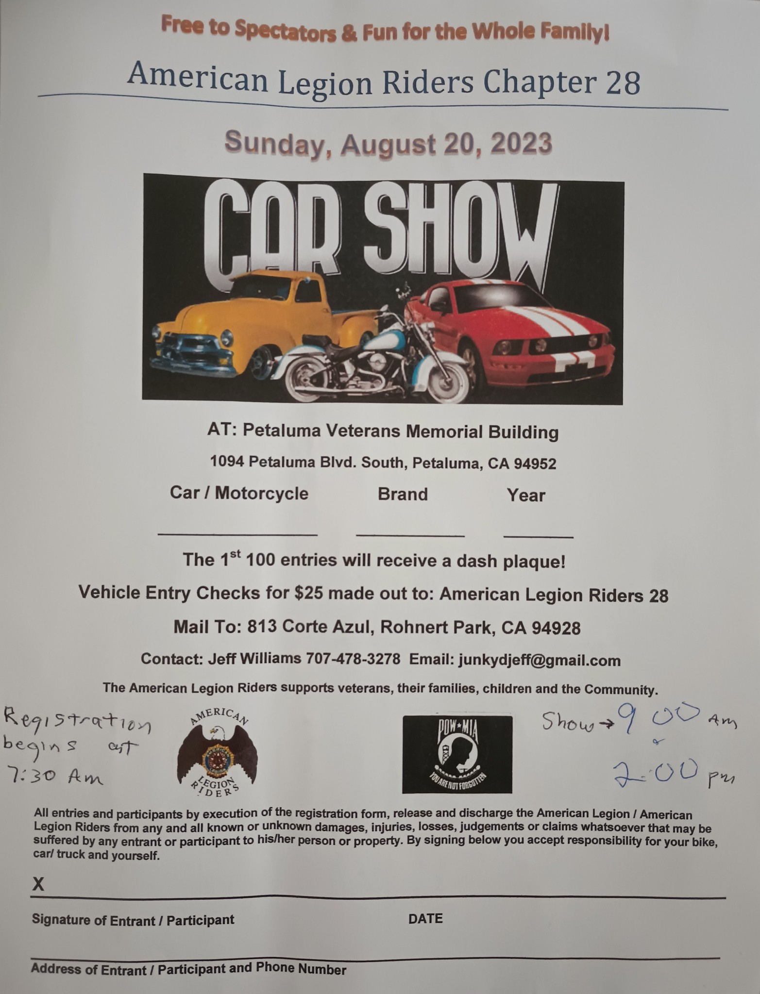 American Legion Riders Car Show