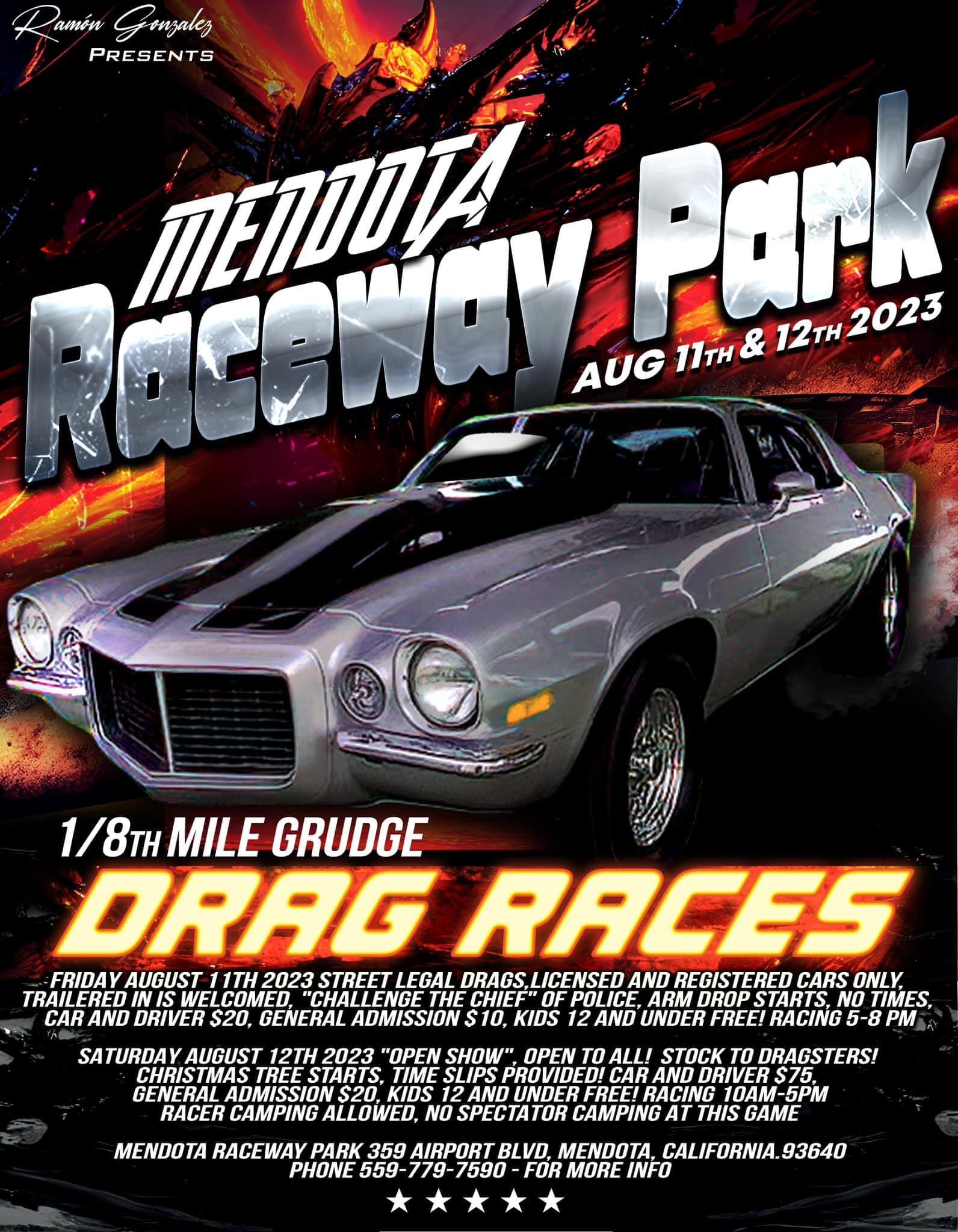 Mendota Raceway Park Drag Races