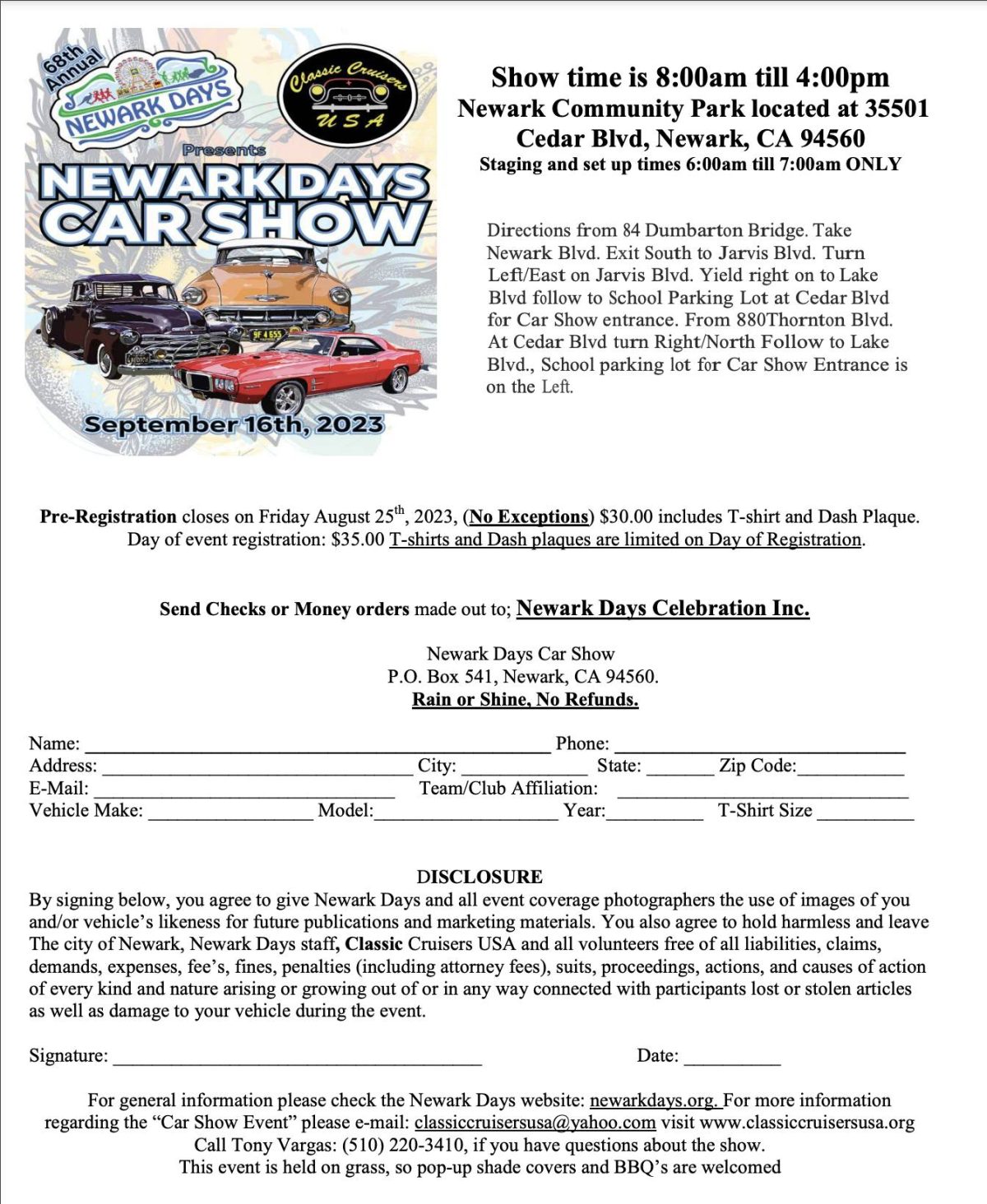 Newark Days Car Show