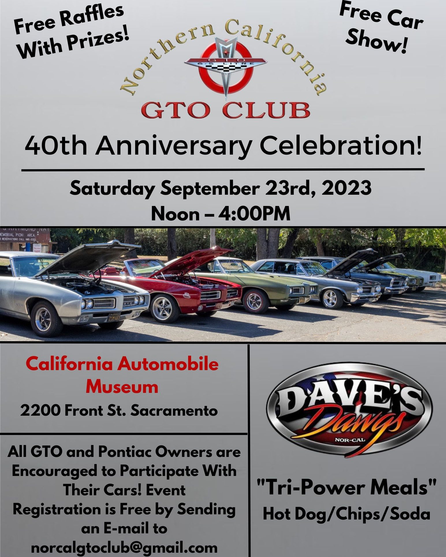 Northern California GTO Club Car Show
