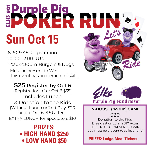 Purple Pig Poker Run