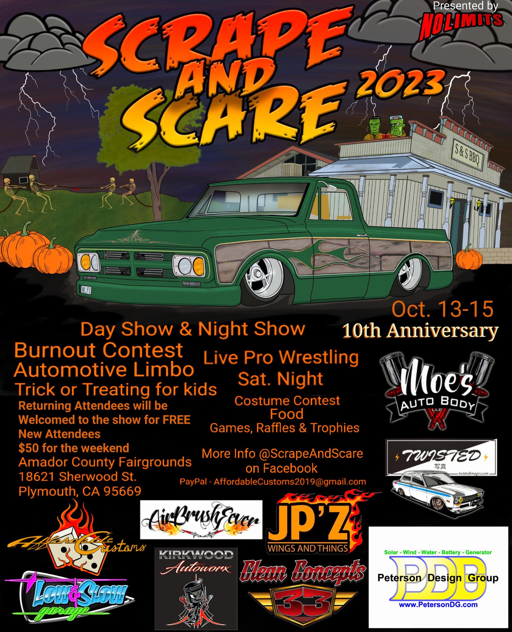 Scrape and Scare Car Show