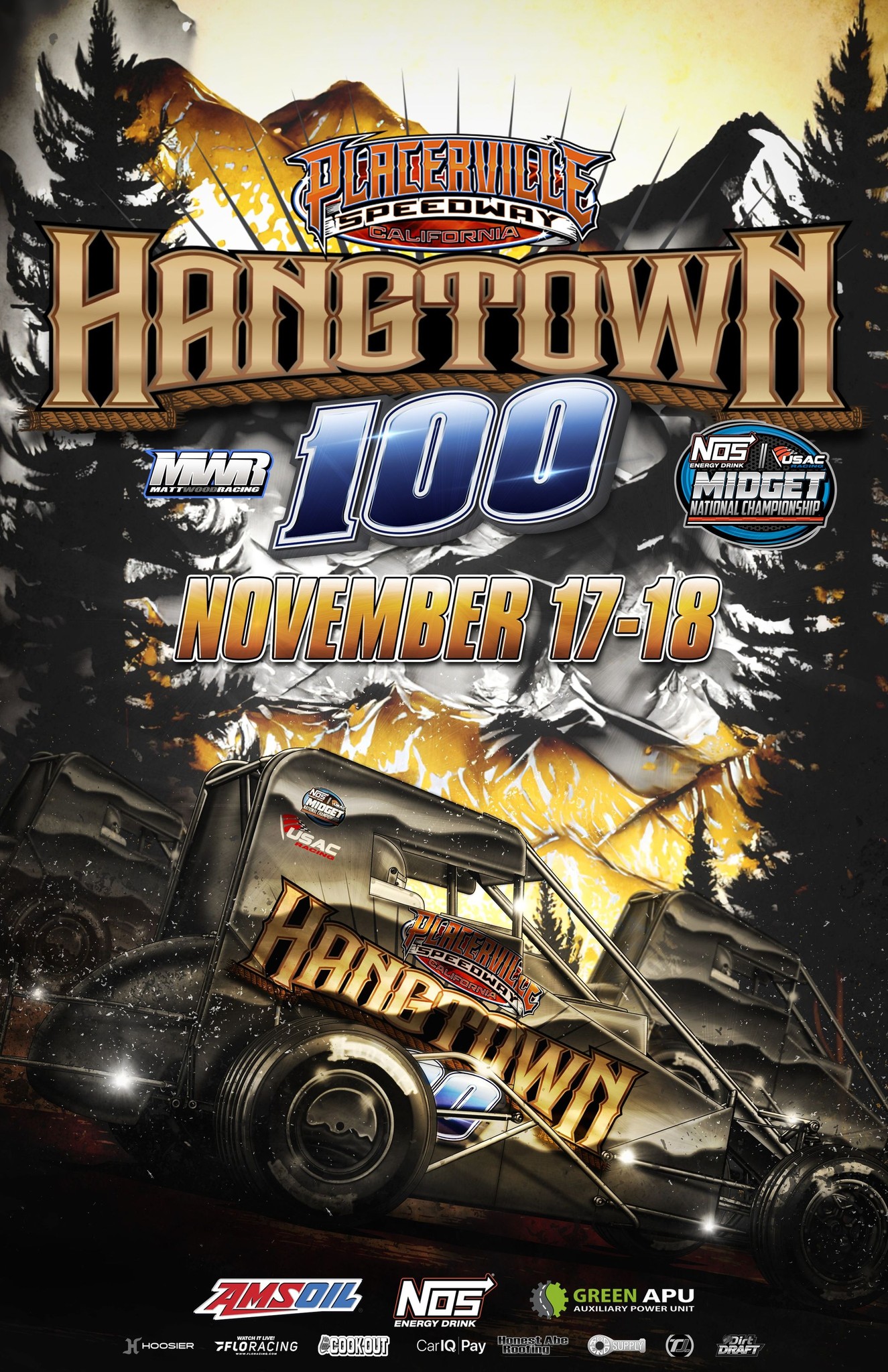 Hangtown 100 USAC National Midget Races