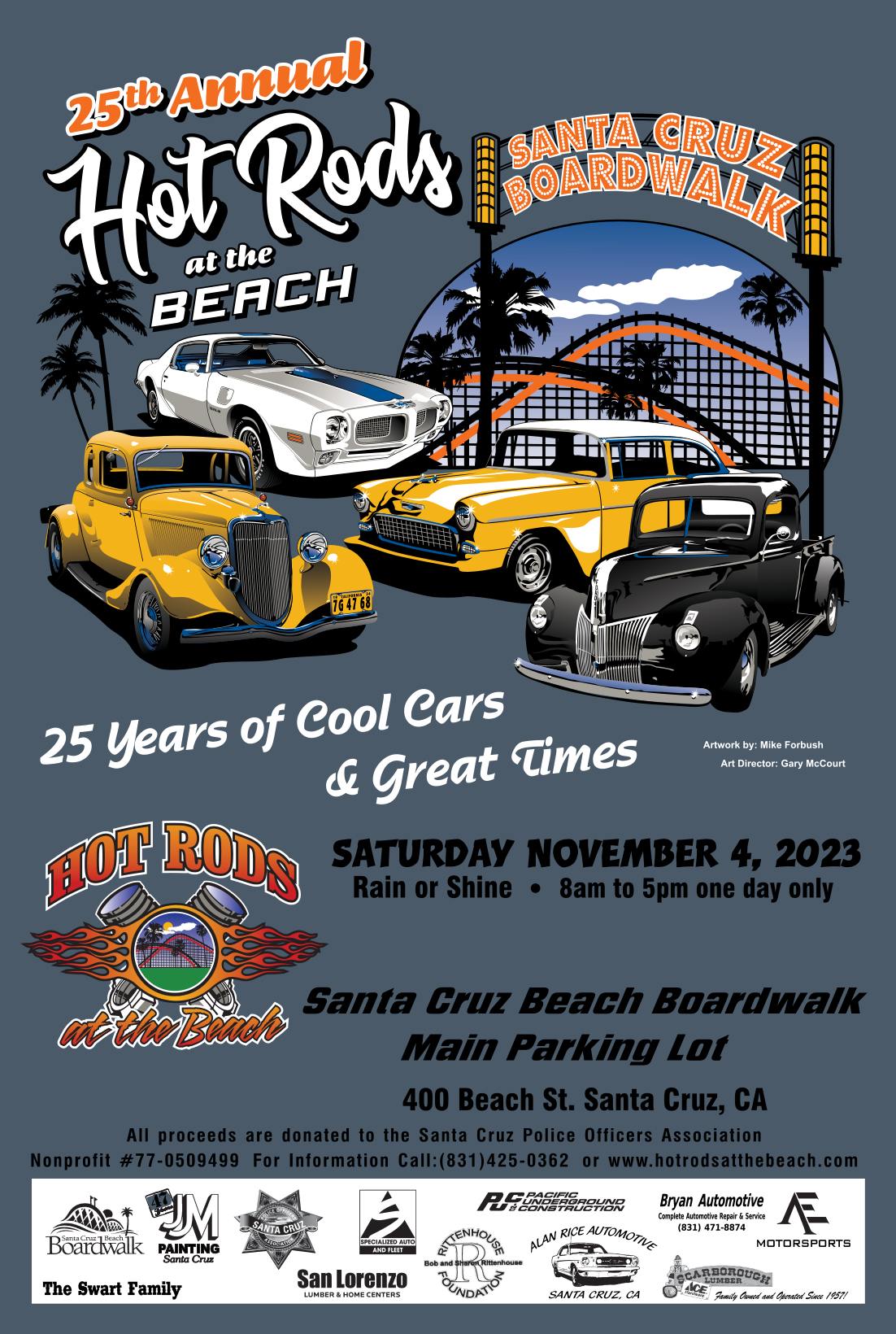 Hot Rods at the Beach