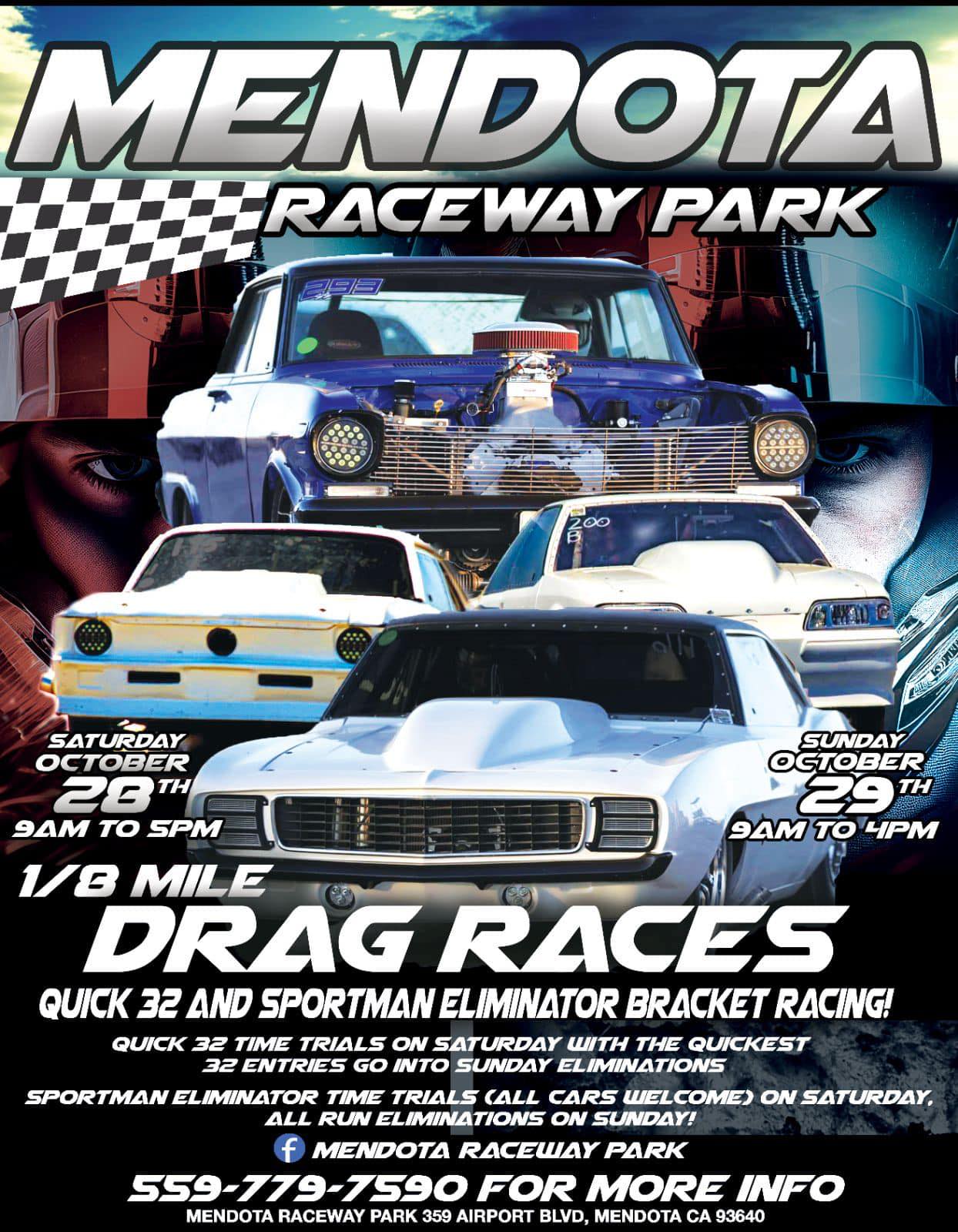 Mendota Raceway Park Drag Races