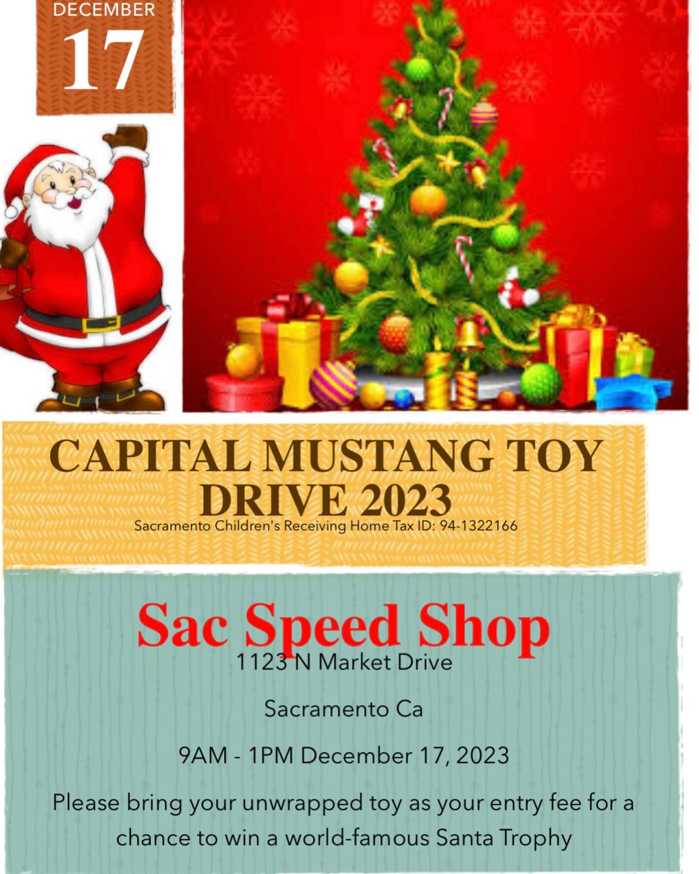 Capital Mustang Toy Drive 2023
