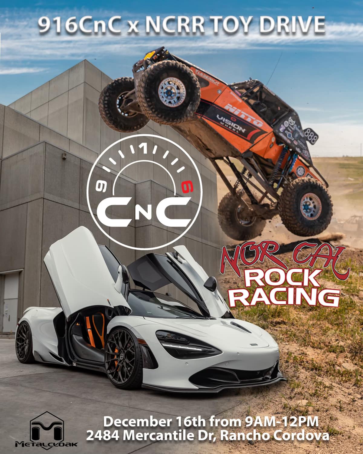 NorCal Rock Racing & 916 CnC Toy Drive