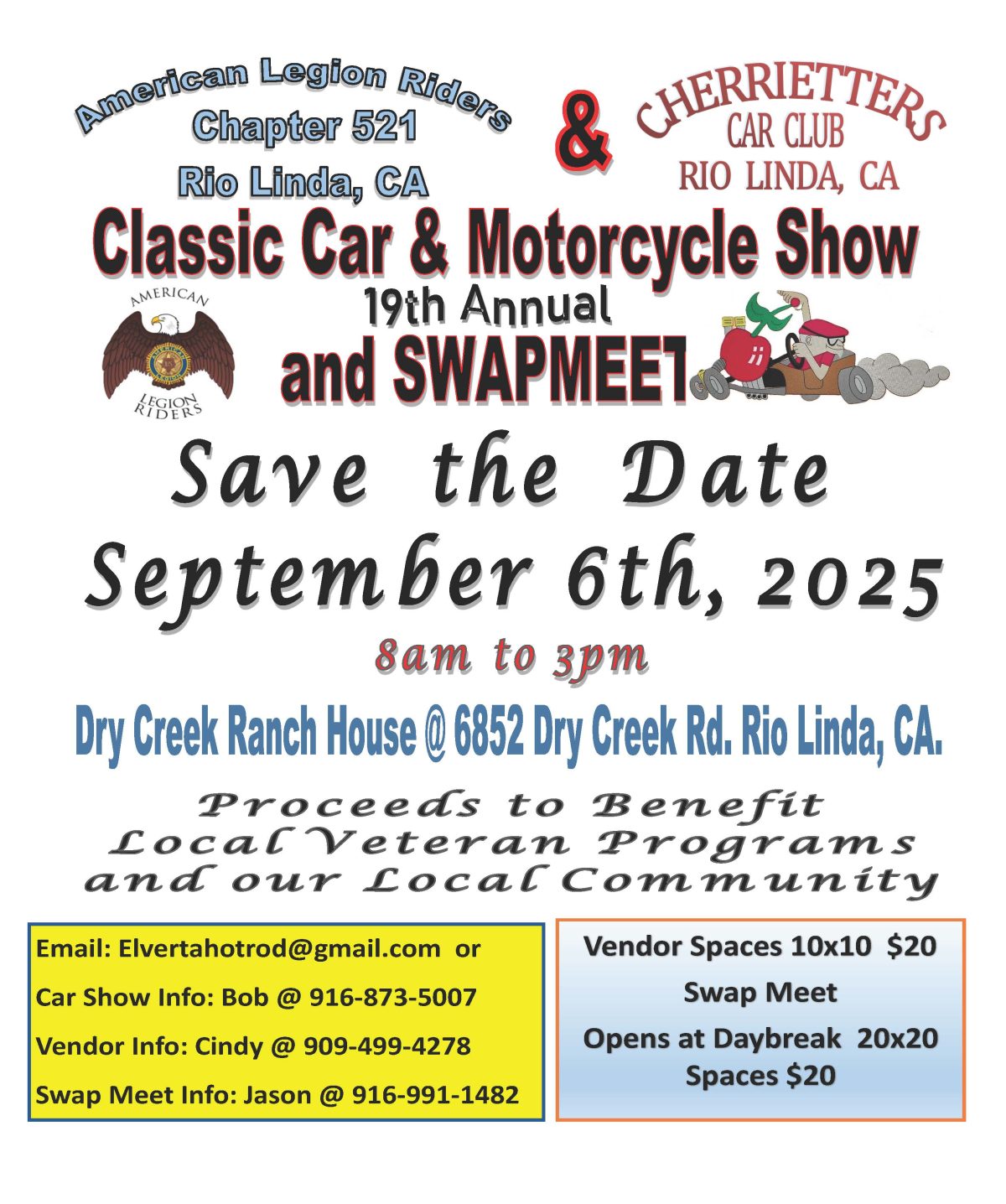 Cherrietters Classic Car & Motorcycle Show & Swap Meet