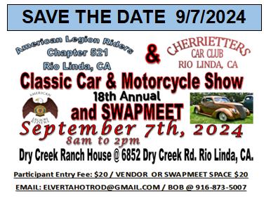 Cherrietters Classic Car & Motorcycle Show & Swap Meet