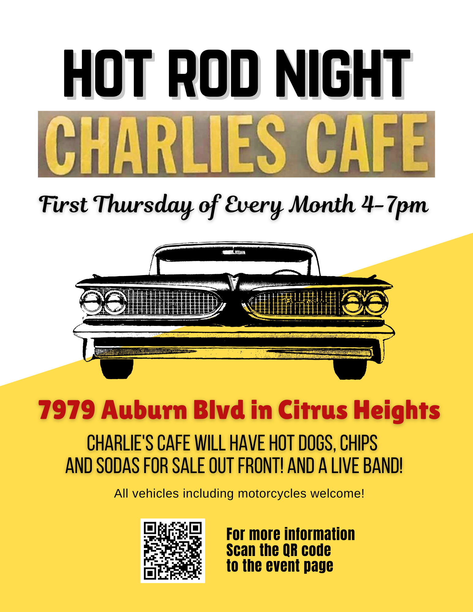 Hot Rod Night at Charlie's Cafe