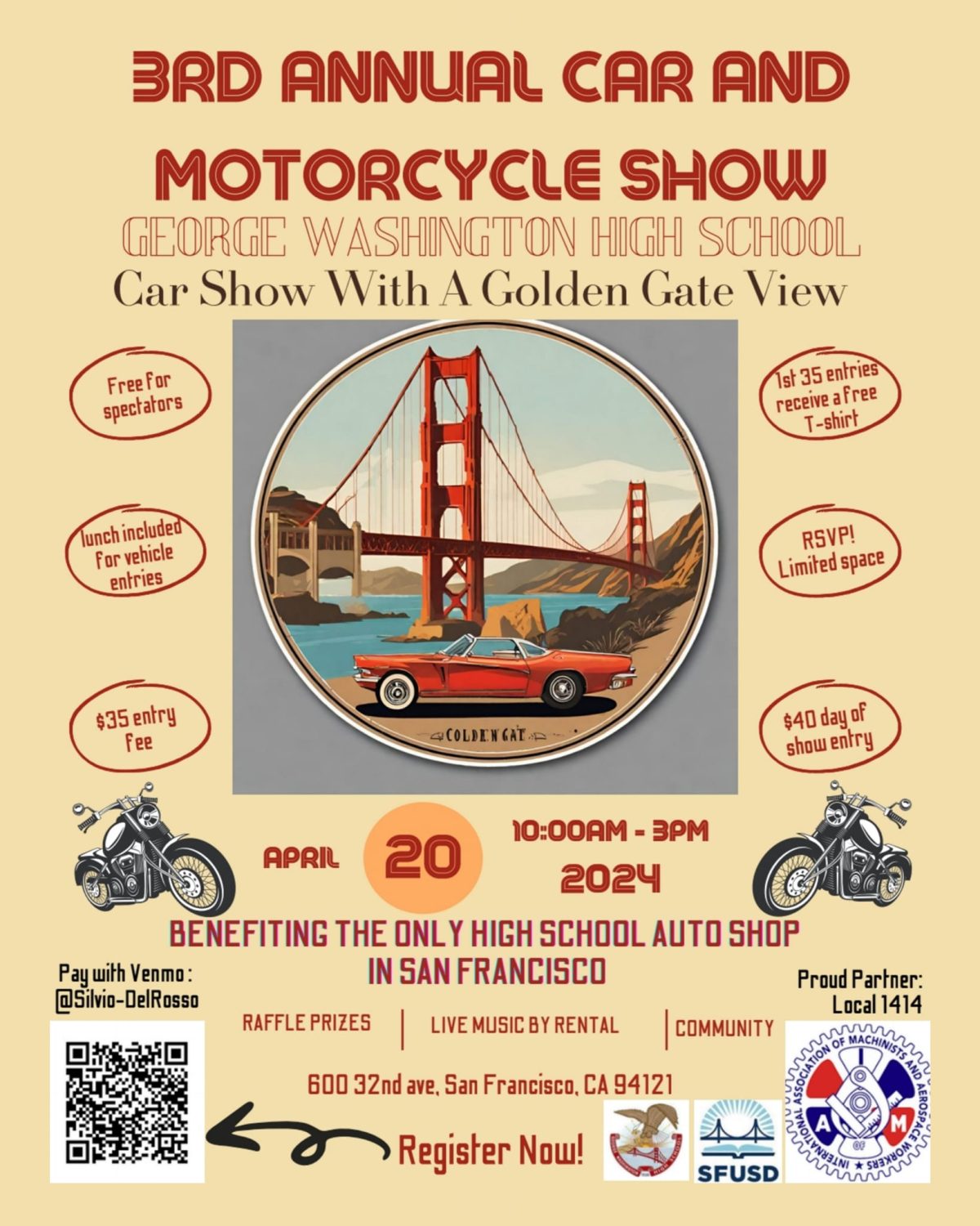 George Washington High School Car and Motorcycle Show