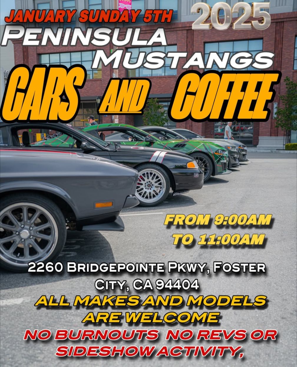 Peninsula Mustangs Cars and Coffee