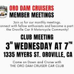 Oro Dam Cruisers Club Meeting