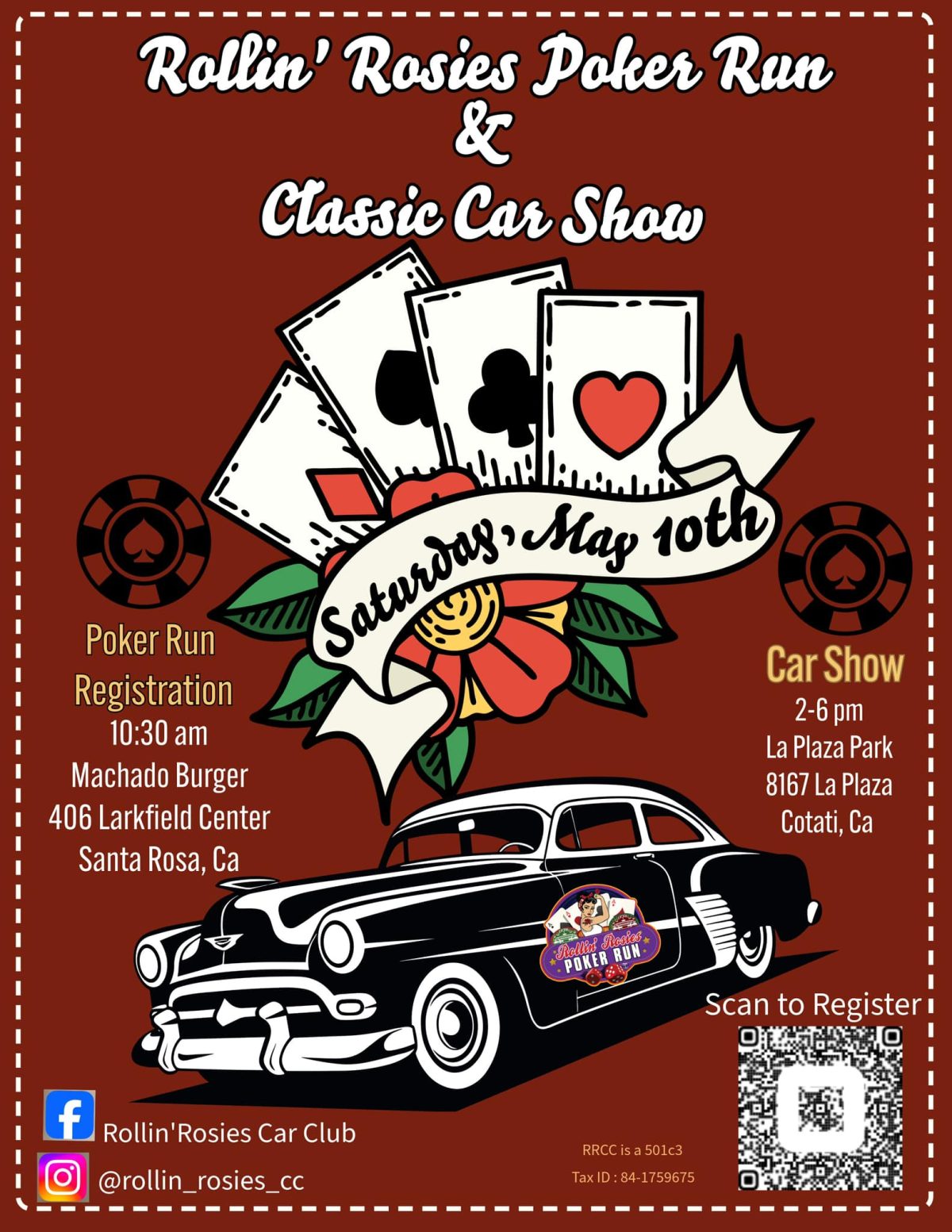 Rollin Rosies Poker Run and Car Show