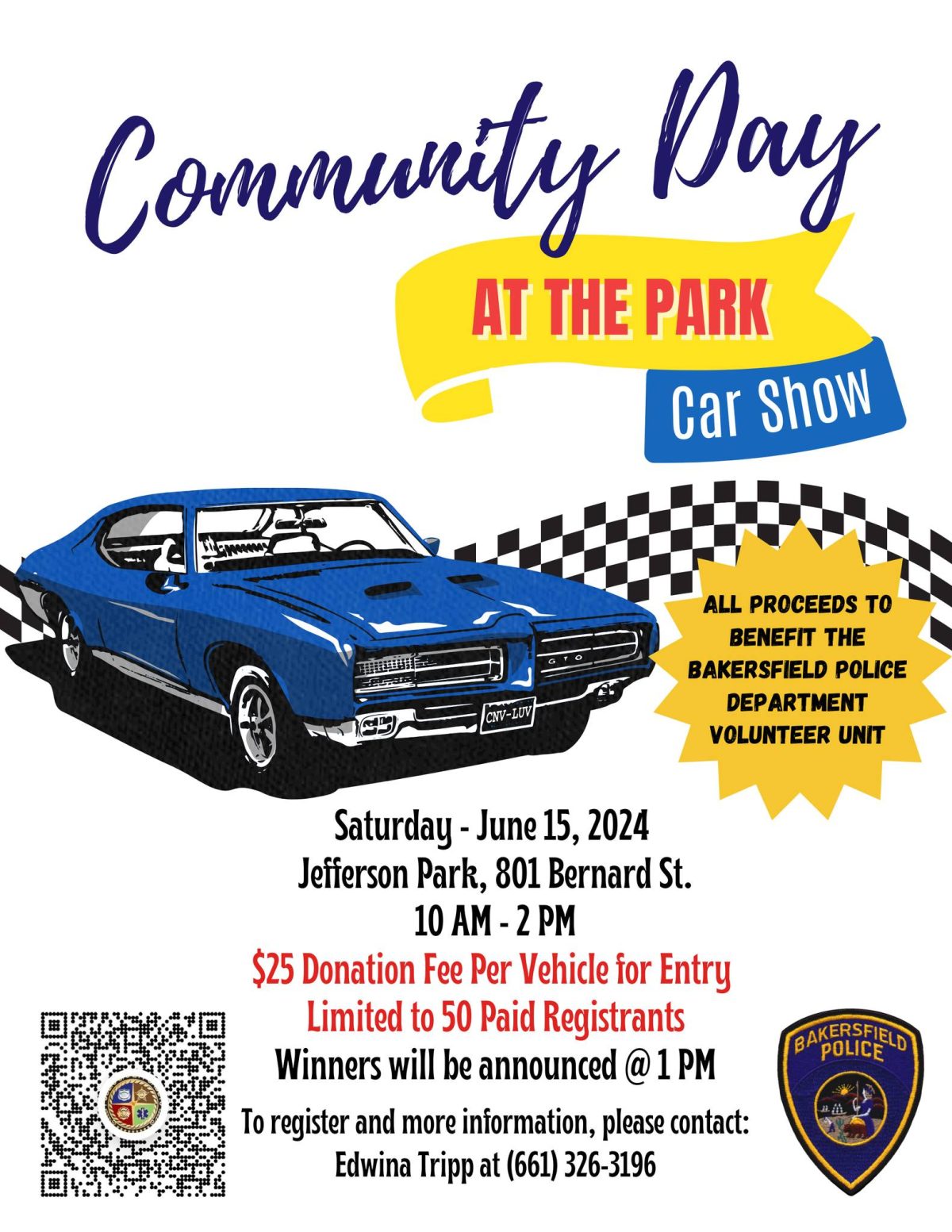 Community Day at the Park Car Show