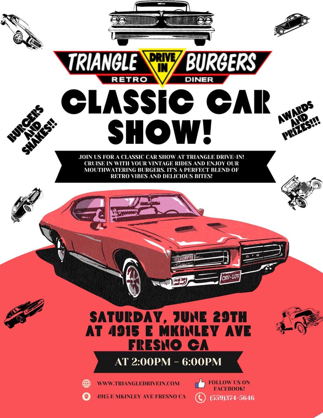 Triangle Drive In Classic Car Show