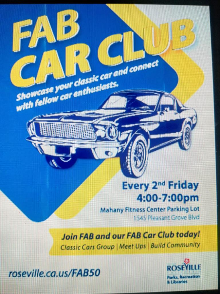 Fab Friday Car Club Cruise-In