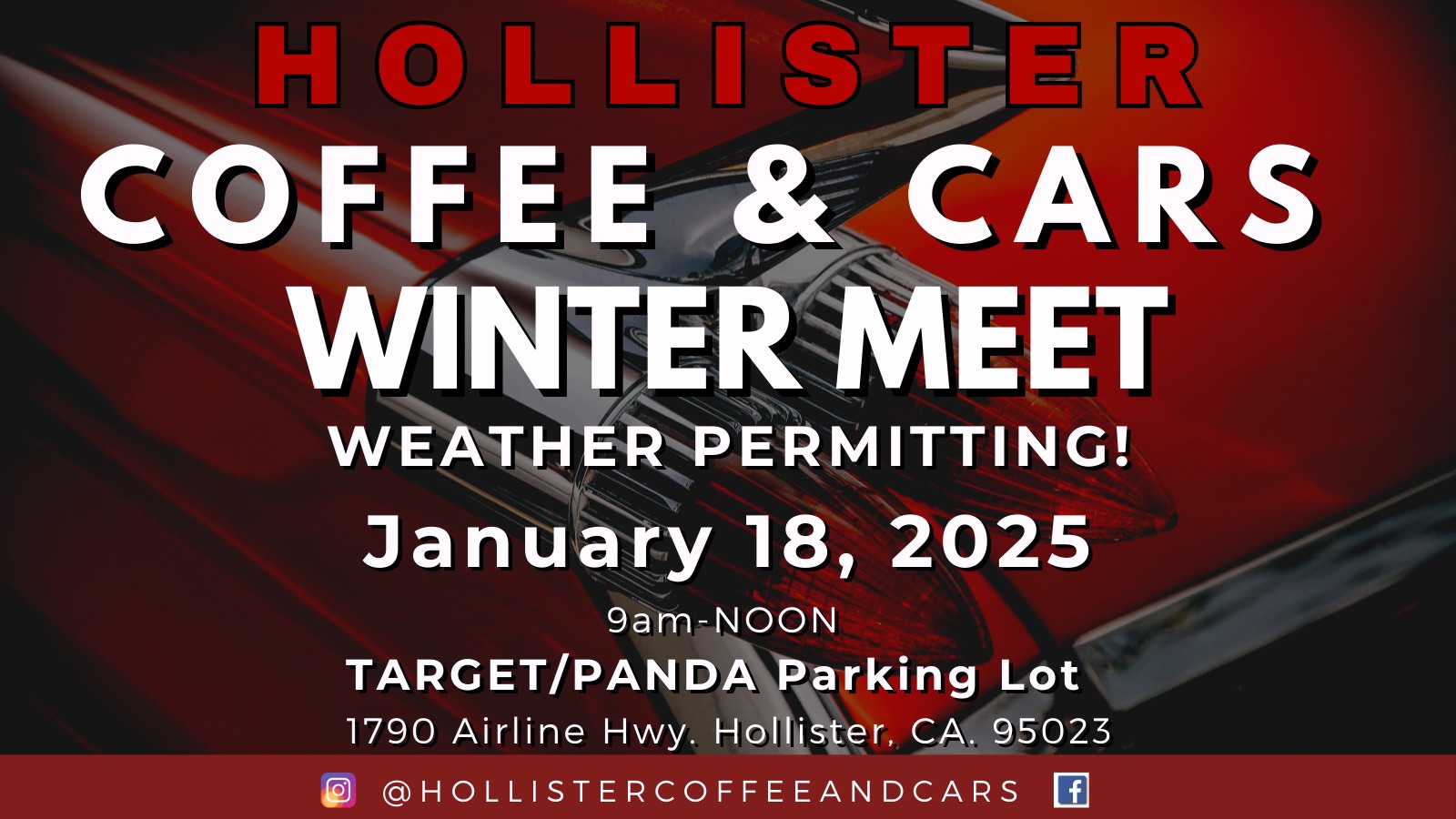 Hollister Cars and Coffee Winter Meetup