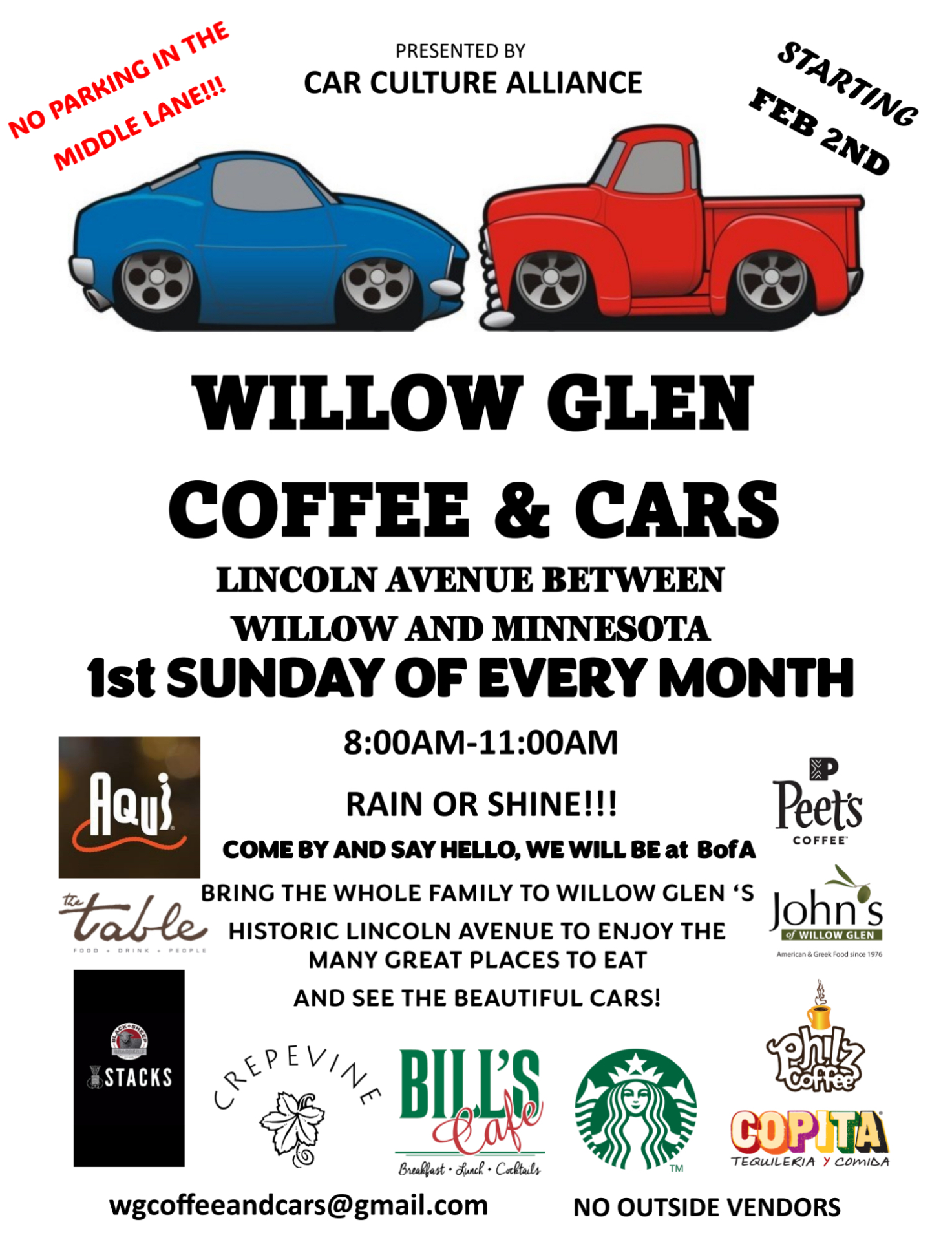 Willow Glen Cars and Coffee