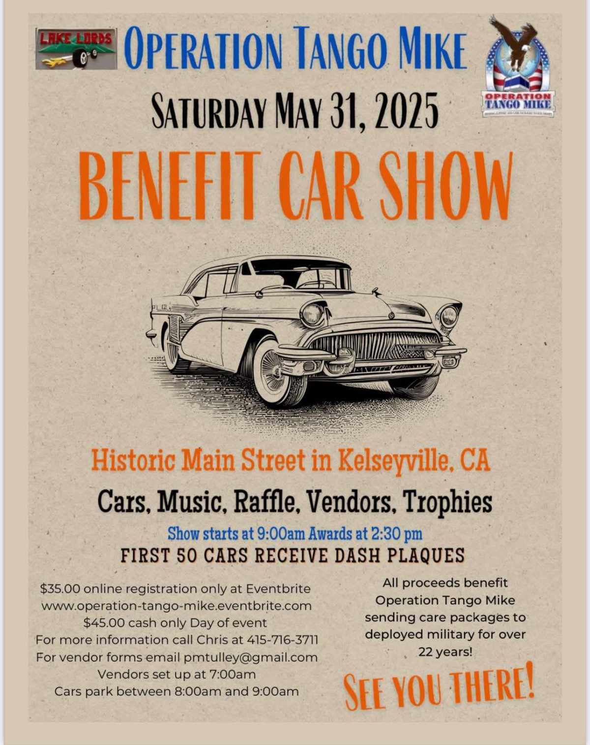 Operation Tango Mike Benefit Car Show