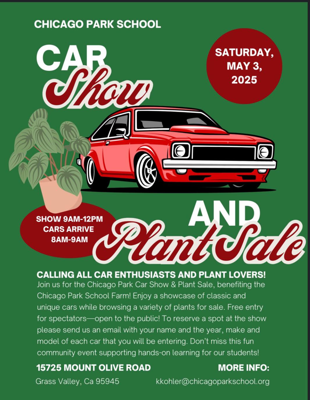 Car Show and Plant Sale