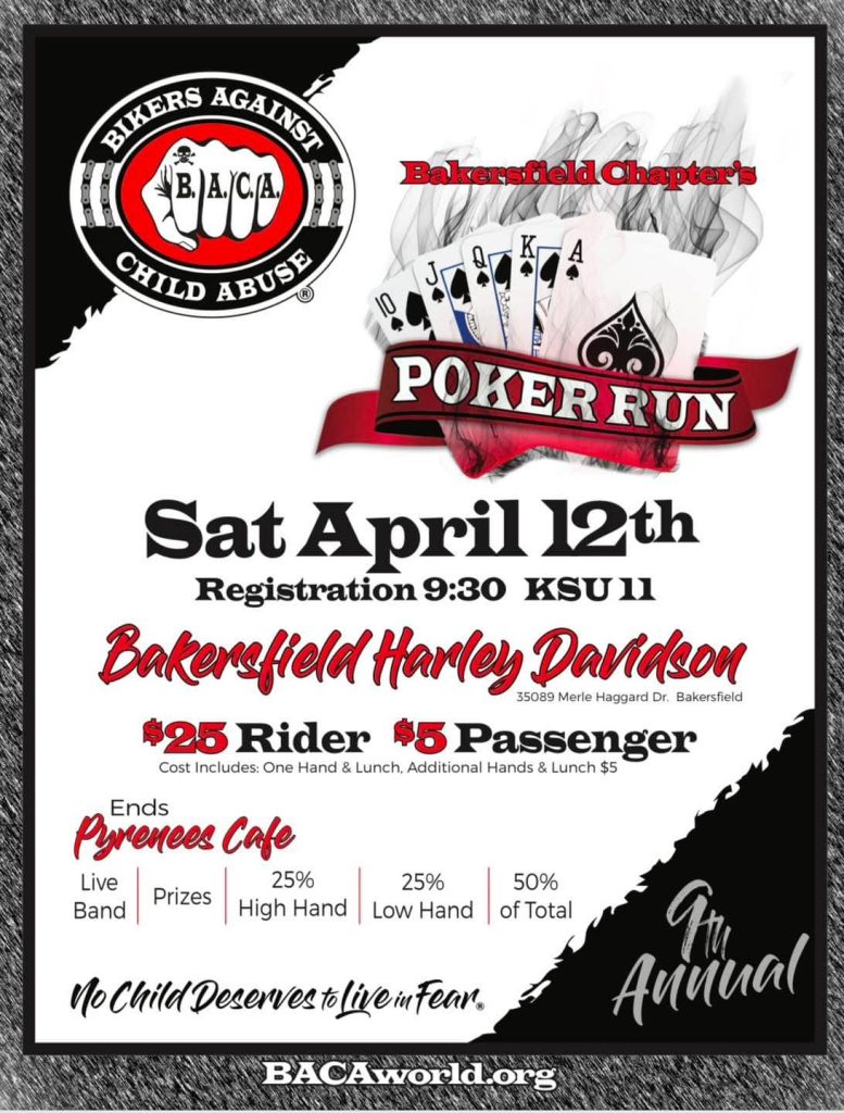 Bikers Against Child Abuse Poker Run