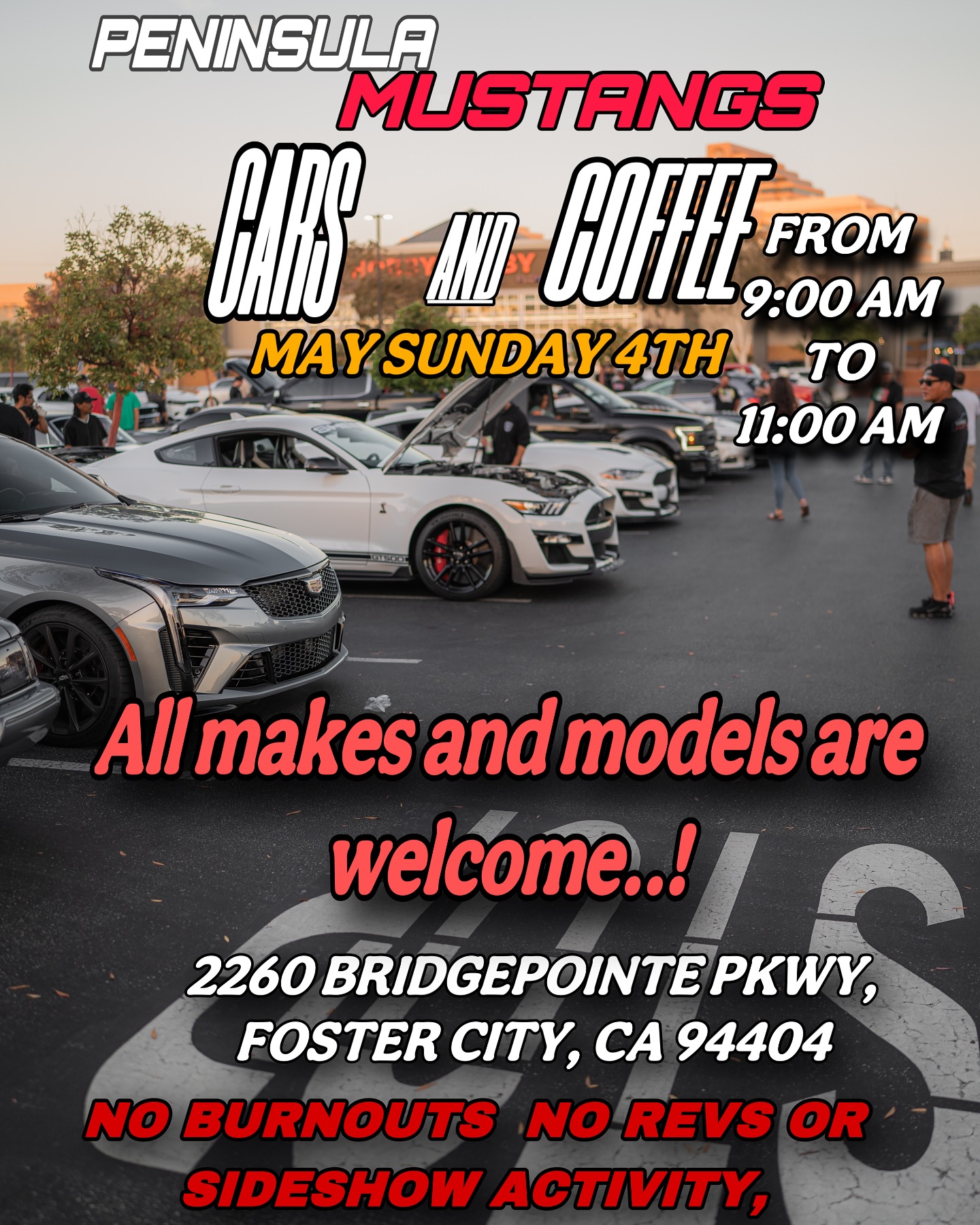Peninsula Mustangs Cars and Coffee